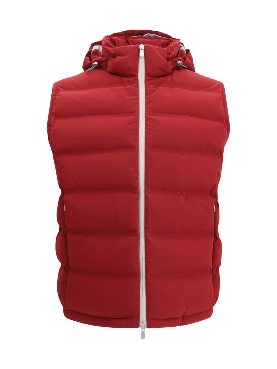 25FW 브루넬로 쿠치넬리 패딩 조끼 MM4911995 CDK58 RED