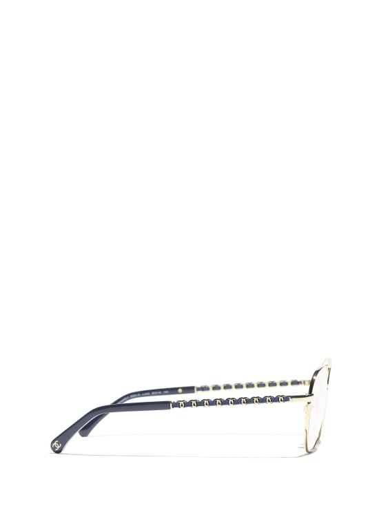 26FW 샤넬 안경 CH2224Q C443 PALE GOLD - CHANEL