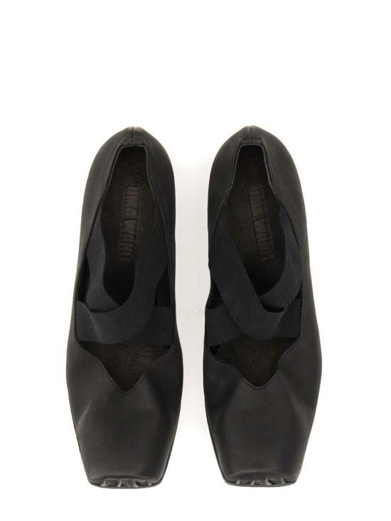 26FW 우마 왕 플랫 슈즈 US9101UW900 BLACK - UMA WANG
