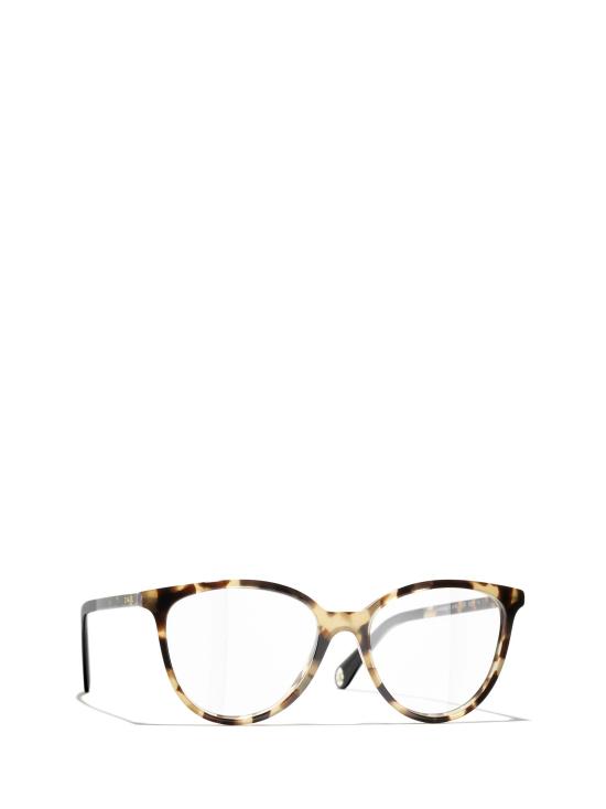 26FW 샤넬 안경 CH3446 1770 HAVANA YELLOW SPOTTED - CHANEL