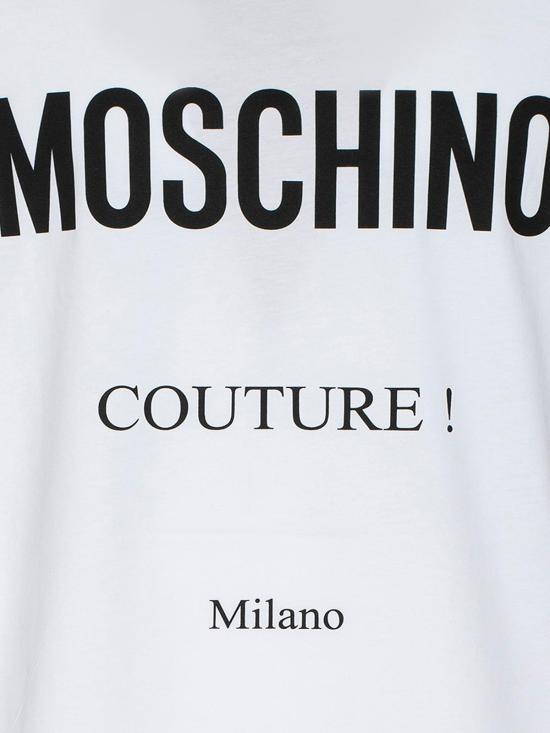  모스키노 반팔 티셔츠 070752411001 White - MOSCHINO