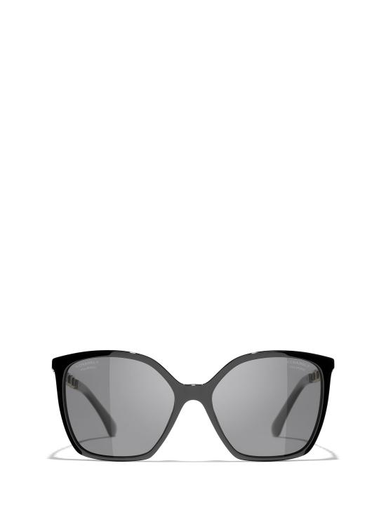 26FW 샤넬 아세테이트 카프스킨 선글라스 CH5546Q C622T8 BLACK