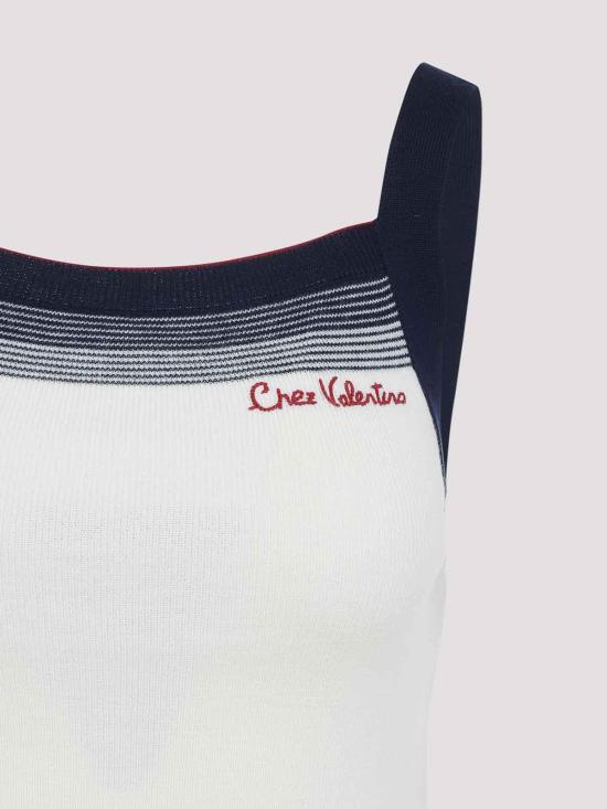 25FW 발렌티노 가라바니 민소매 티셔츠 7B3KM06A9GQDWL Dark Blue - VALENTINO GARAVANI