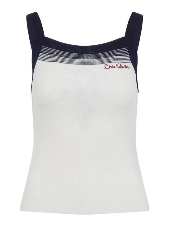 25FW 발렌티노 가라바니 민소매 티셔츠 7B3KM06A9GQDWL Dark Blue