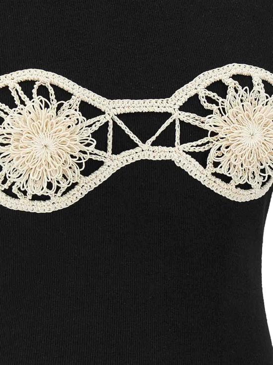 25FW 마그다뷰트림 민소매 티셔츠 171524BLACK Black - MAGDA BUTRYM