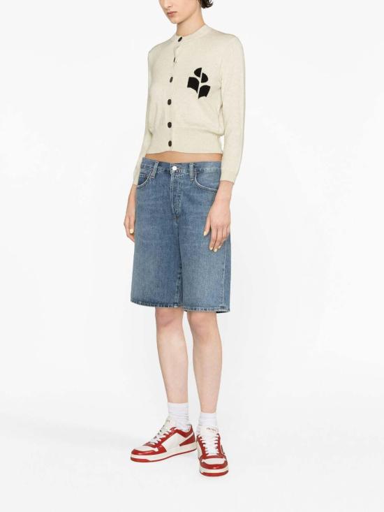 25SS 이자벨마랑에뚜왈 뉴턴 코튼 가디건 CA0040FAA1X05E02LY Light Grey - ISABEL MARANT ETOILE