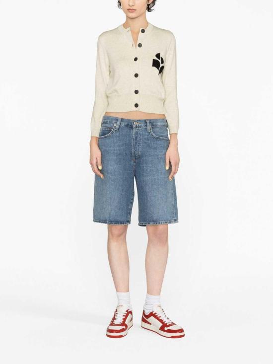 25SS 이자벨마랑에뚜왈 뉴턴 코튼 가디건 CA0040FAA1X05E02LY Light Grey - ISABEL MARANT ETOILE