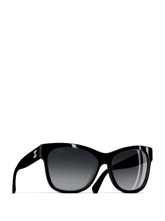 26FW 샤넬 선글라스 CH5380 C501S8 BLACK - CHANEL