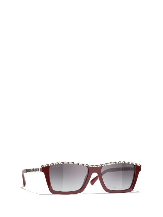26FW 샤넬 선글라스 CH5548Q 1792S6 BURGUNDY - CHANEL