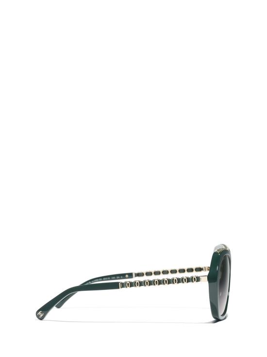 26FW 샤넬 선글라스 CH5547Q 1459S3 GREEN VENDOME - CHANEL