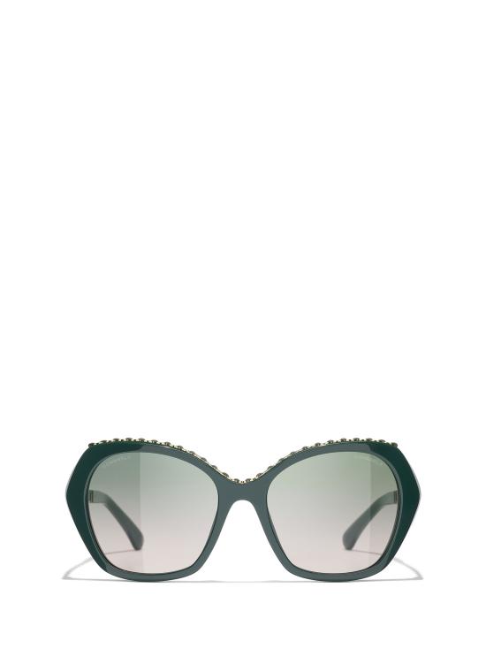 26FW 샤넬 선글라스 CH5547Q 1459S3 GREEN VENDOME