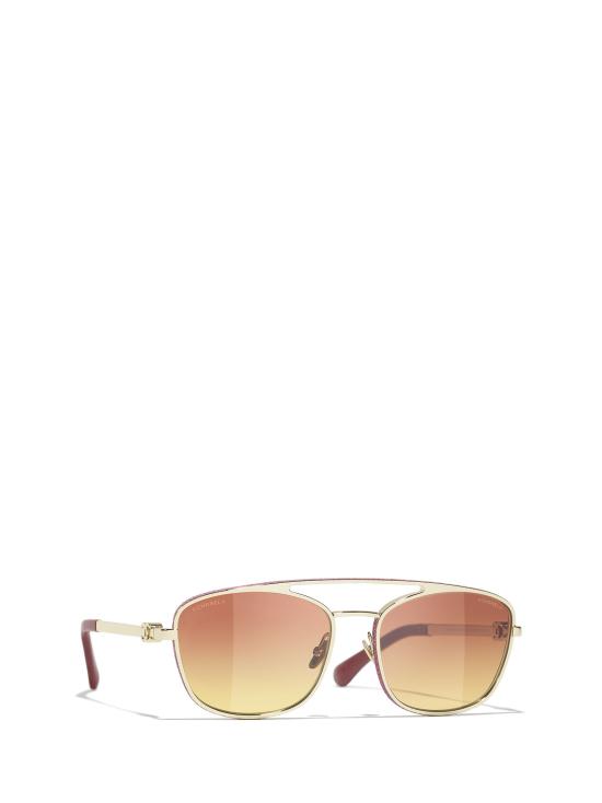 26FW 샤넬 선글라스 CH4290Q C41814 PALE GOLD - CHANEL