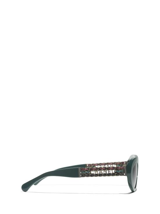 26FW 샤넬 선글라스 CH5538Q 1459S3 GREEN VENDOME - CHANEL