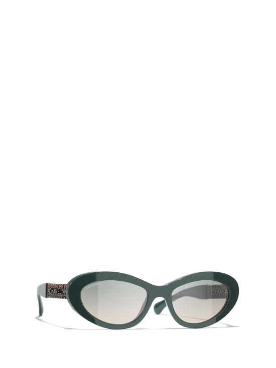 26FW 샤넬 선글라스 CH5538Q 1459S3 GREEN VENDOME - CHANEL