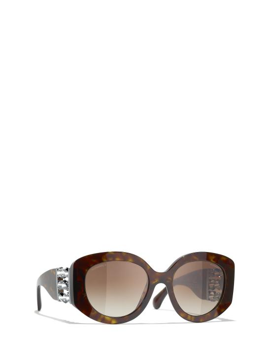 26FW 샤넬 선글라스 CH5543 C714S5 DARK HAVANA - CHANEL