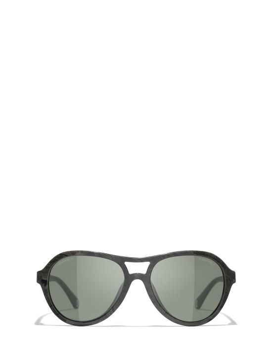26FW 샤넬 선글라스 CH5552U 1810B1 DARK GREY MARBLE