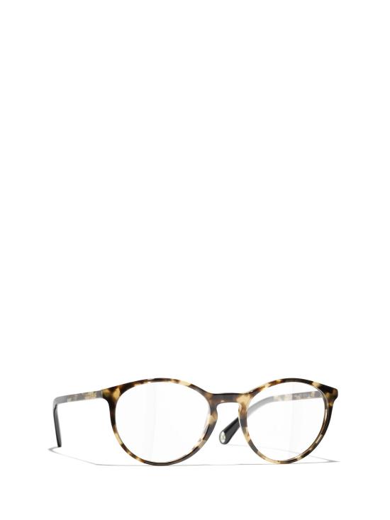 26FW 샤넬 안경 CH3413 1770 HAVANA YELLOW SPOTTED - CHANEL