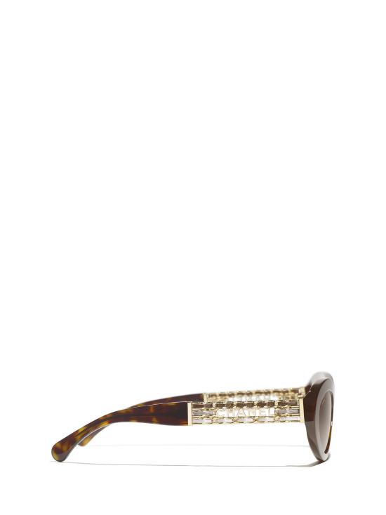 26FW 샤넬 선글라스 CH5538Q C714S9 DARK HAVANA - CHANEL