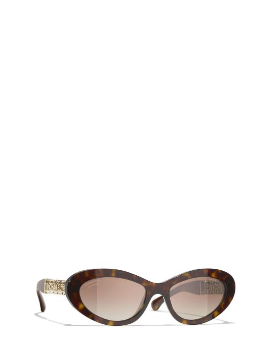 26FW 샤넬 선글라스 CH5538Q C714S9 DARK HAVANA - CHANEL