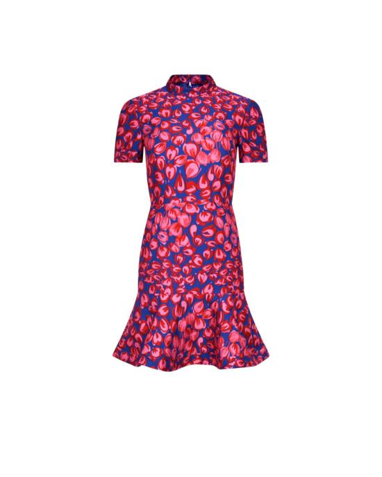  살로니 숏 원피스 민 C 드레스 아주르 플라밍고