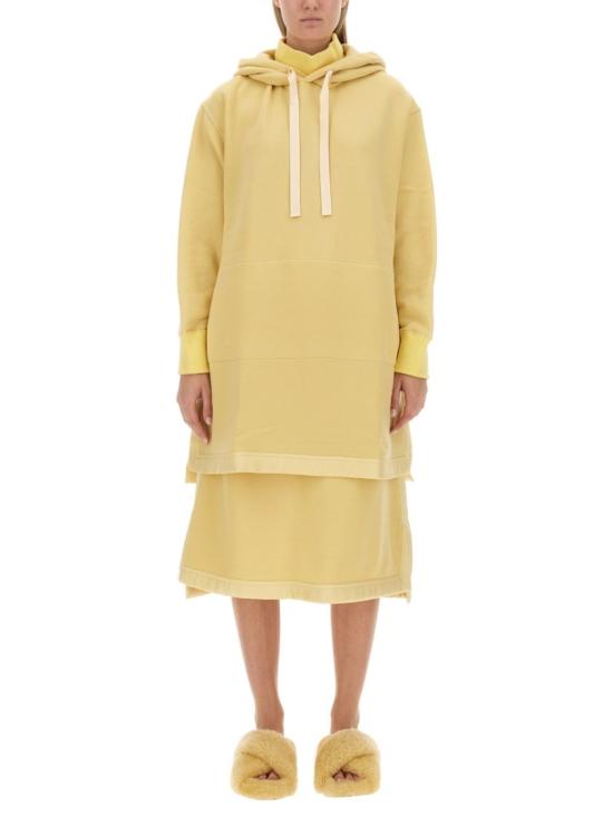  질샌더 후드 티셔츠 J40GU0106 J20080263 Yellow
