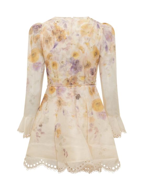 25FW 짐머만 미디 원피스 4693DF252 PSFL PANSY FLORAL - ZIMMERMANN