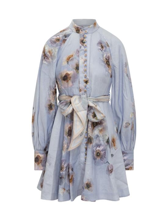 25FW 짐머만 미디 원피스 3970DF251 LILPP LILAC POPPY