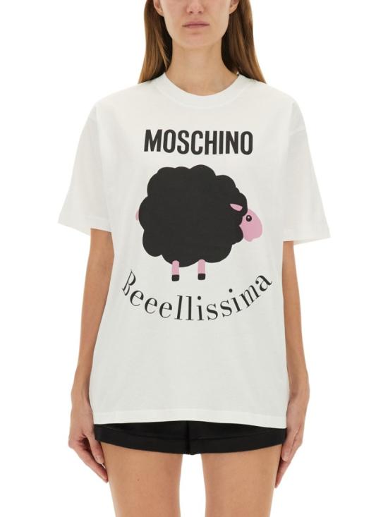 25FW 모스키노 탑 07195441 1001 White