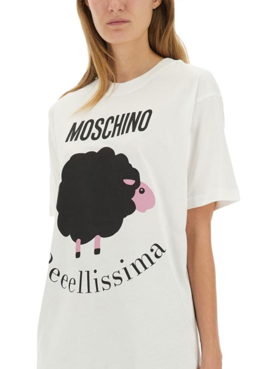 25FW 모스키노 탑 07195441 1001 White - MOSCHINO