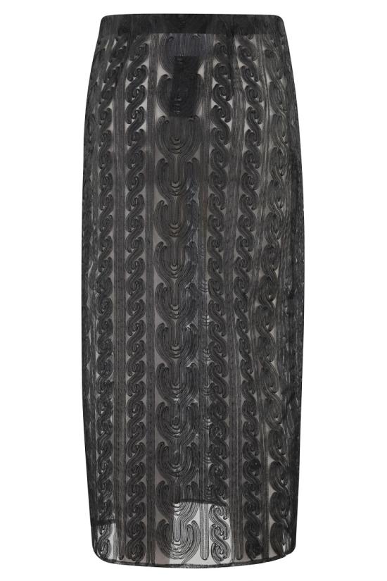  에리카 카발리니 미디 스커트 E5SW01 096 Black - ERIKA CAVALLINI