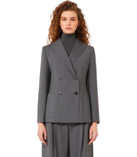 25FW 위켄드막스마라 수트 자켓 2525046012600 003 40 Grey - WEEKEND MAX MARA