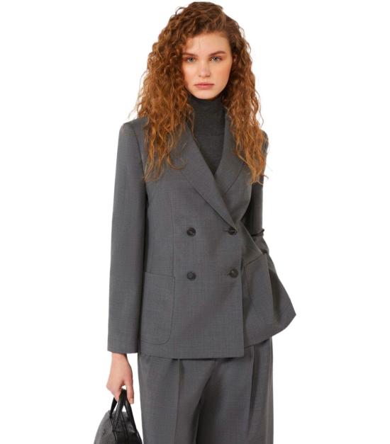 25FW 위켄드막스마라 수트 자켓 2525046012600 003 40 Grey - WEEKEND MAX MARA