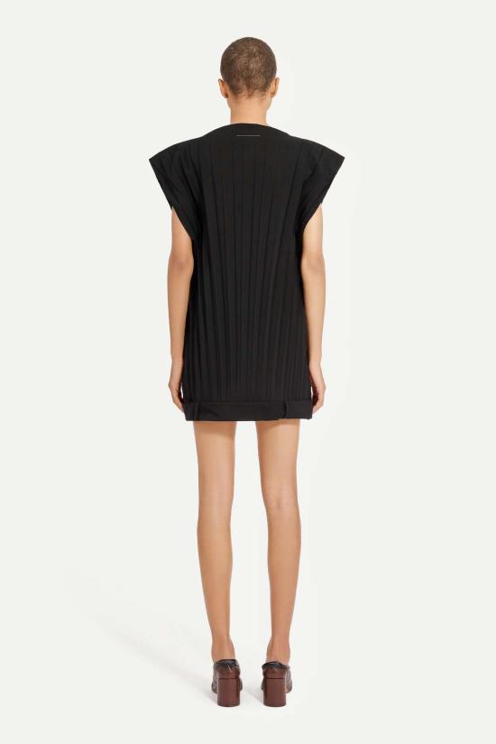  마르지엘라 숏 원피스 메종  플리츠 벨트 미니 드레스 - MAISON MARGIELA