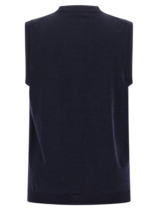 25FW 자노네 니트 베스트 811946Z0290N0936 Blue - ZANONE