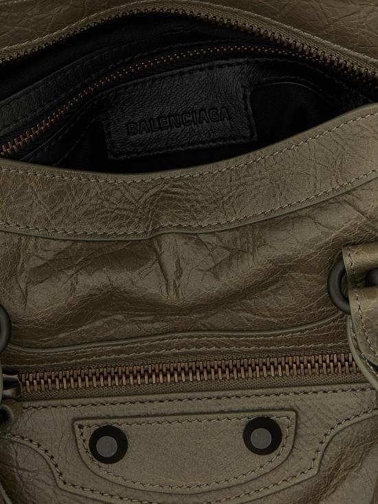 26SS 발렌시아가 르 시티 스몰 백 볼케닉 락 8114422ABEK3258 Green - BALENCIAGA