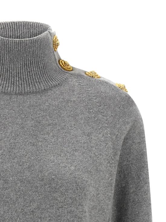 25FW 발망 숏 원피스 FF0R9382KI879UB Gray - BALMAIN