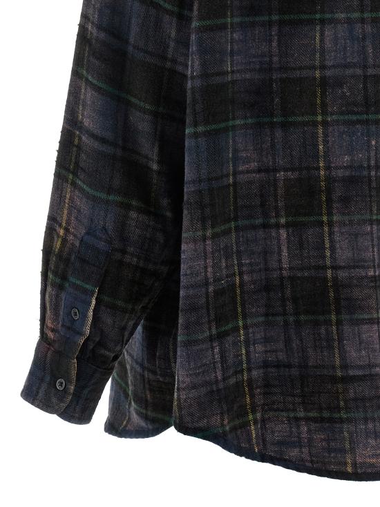 25FW 알13 블라우스 R13WR415R606BNAVYPLAIDBLUE Multicolor - R13