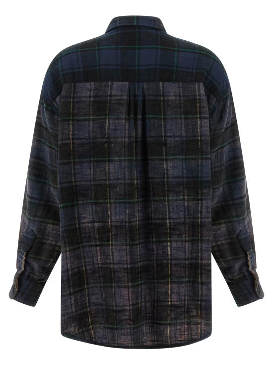 25FW 알13 블라우스 R13WR415R606BNAVYPLAIDBLUE Multicolor - R13