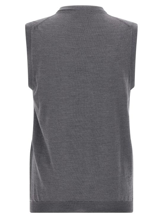 25FW 자노네 니트 베스트 811946Z0290N7284 Gray - ZANONE