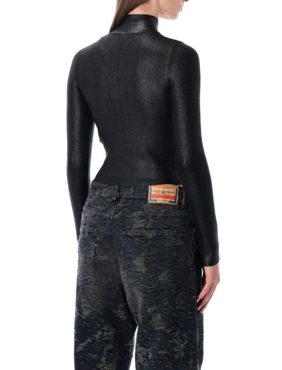 25FW 디젤 긴팔 티셔츠 A141870QVCE Black - DIESEL