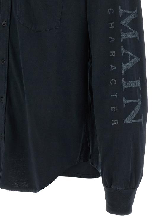 25FW 발렌시아가 메인 캐릭터 아트워크 티셔츠 슬리브 셔츠 850260TTVB91083 Black - BALENCIAGA