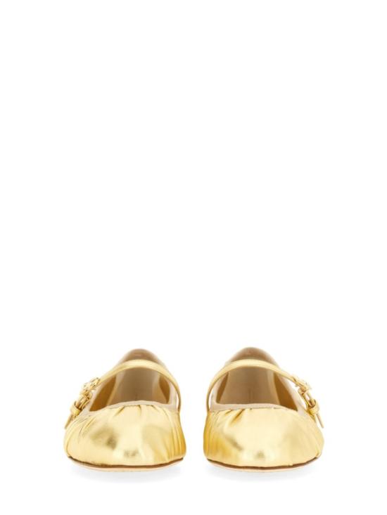  돌체앤가바나 Nappa mordore 플랫 슈즈 CB0222 A101680997 Gold - DOLCE & GABBANA