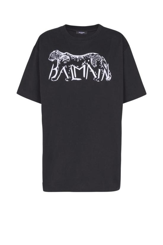 25FW 발망 반팔 티셔츠 FF0EH005GF22EAB NOIR