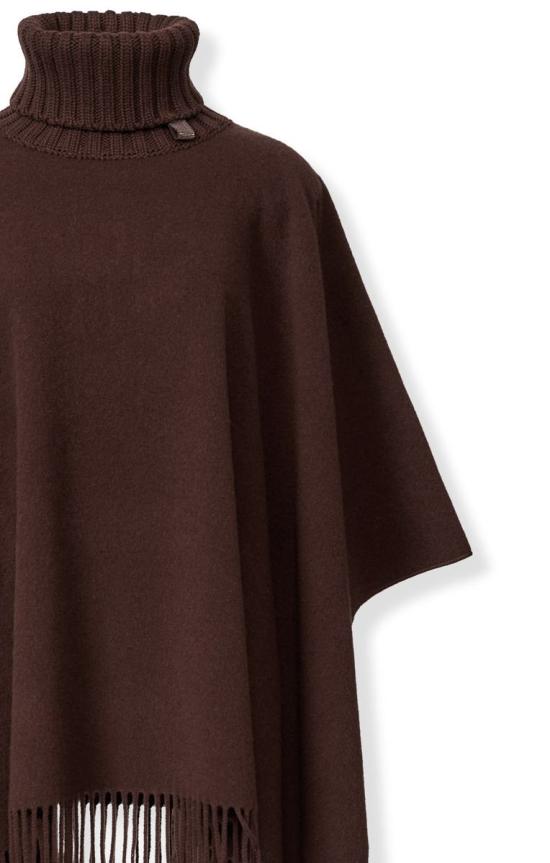 25FW 파비아나 필리피 케이프 SAD215A8021269 EBANO EBONY - FABIANA FILIPPI