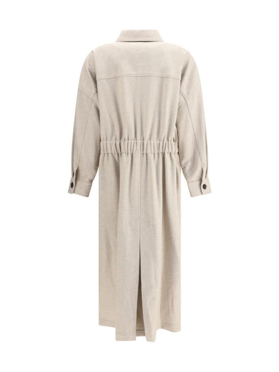 25FW 브루넬로 쿠치넬리 하프 롱 트렌치 코트  MD5919945P C108 Beige - BRUNELLO CUCINELLI