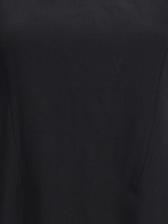 25FW 알렉산더 맥퀸 미디 원피스 843597QJAFK 1000 Black - ALEXANDER MCQUEEN