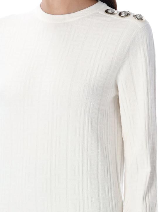 25FW 발망 스웨터 25AFF1KD090KI63 0KA Beige - BALMAIN