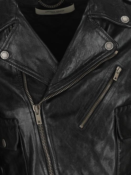 25SS 골든구스 바이커 자켓 GWP02137P00119590100 P25 Black - GOLDEN GOOSE