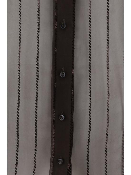 25FW 브루넬로 쿠치넬리 블라우스 MF940RI516 C4222 BROWN - BRUNELLO CUCINELLI