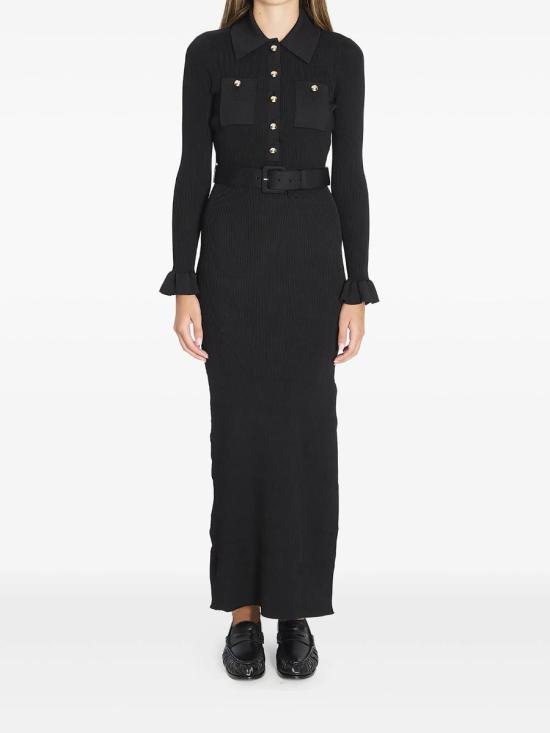 25FW 셀프 포트레이트 롱 원피스 AW25007XB 63407 BLACK Black